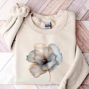 Wild Flowers Sweatshirt, Wildflowers Fairy Core Fairy Wildflowers Sweatshirt 05
